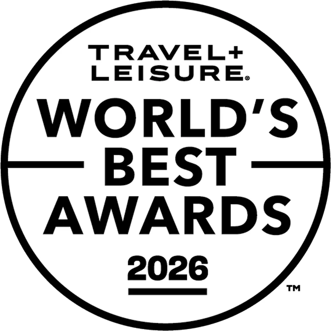 Official Travel + Leisure World's Best Awards 2026 logo on a clean background.