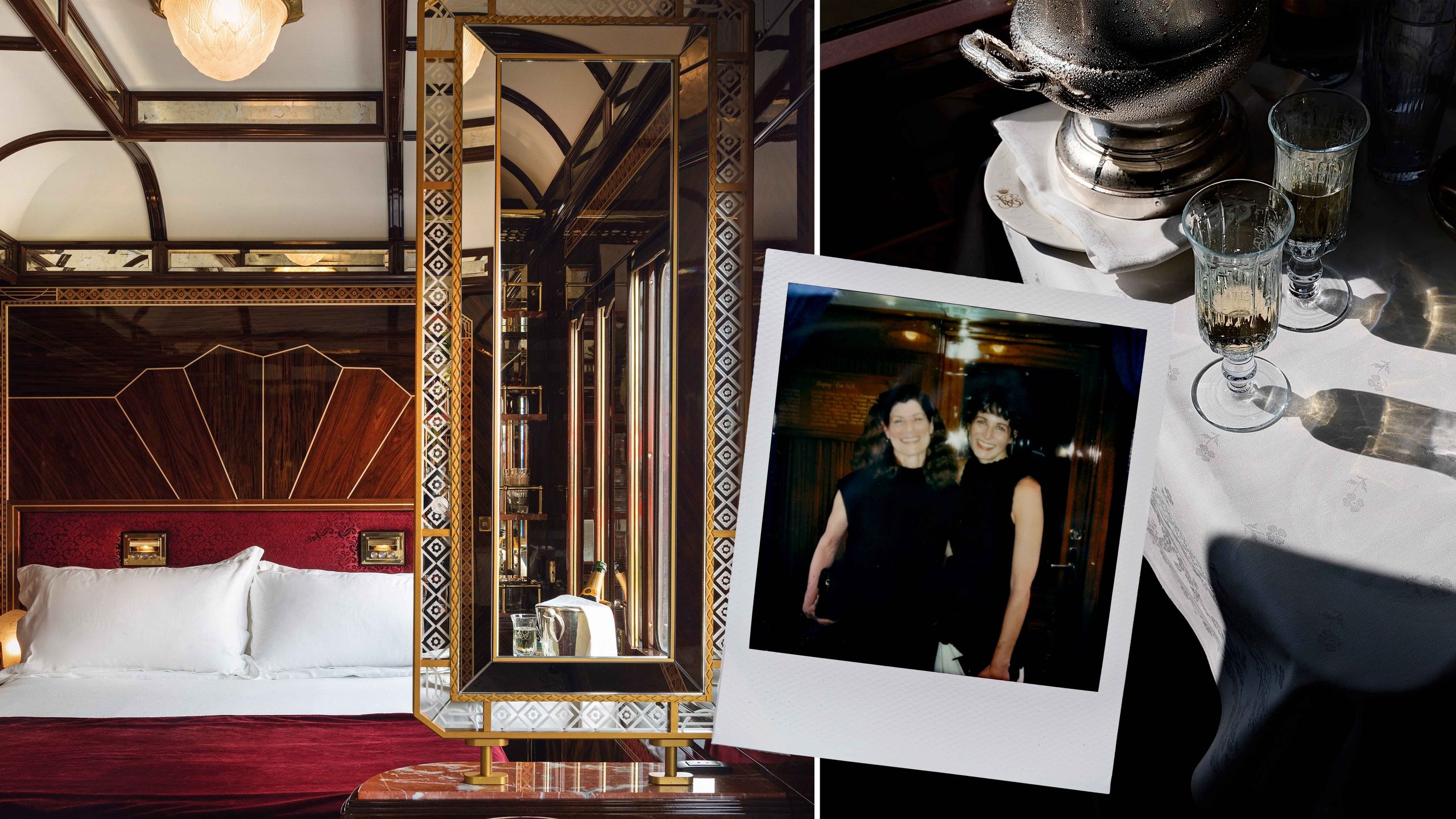 An interior shot of an elegant dressing room with high-end accessories and clothing layout.